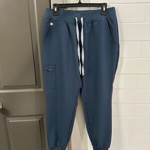 FIGS Harbor Blue Medium Petite Zamora Jogger, regular waist